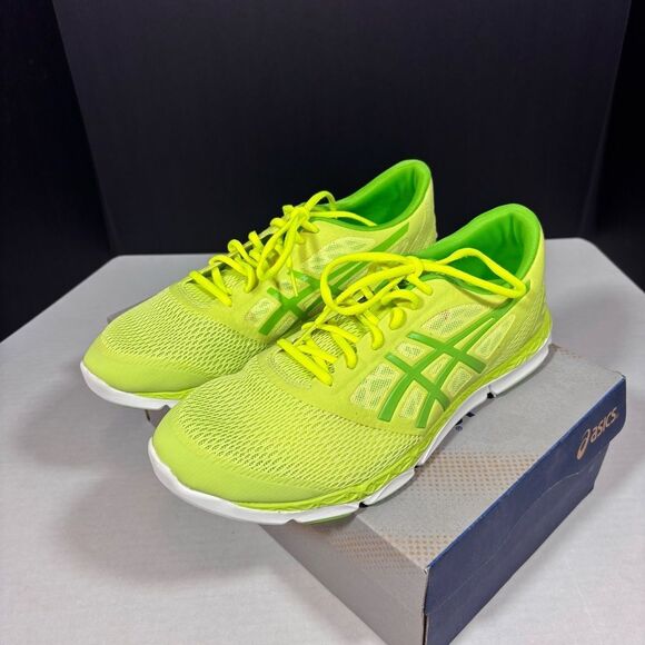 Asics 33-DFA 2 Running Shoe in sharp green/ jasmine green/flash NIB SIZE 12 - Picture 7 of 15